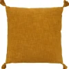Coussin soho 40x40cm ocre