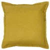 Coussin uni 38x38cm ocre
