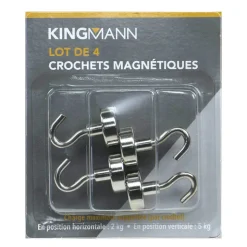 4 crochets magnetiques