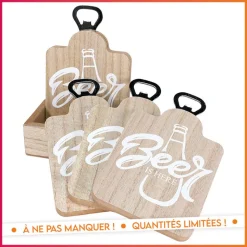 4 dessous de verre + support