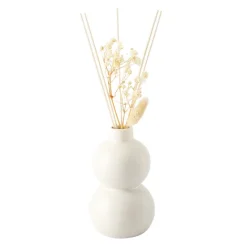 Diffuseur beige avec pampas