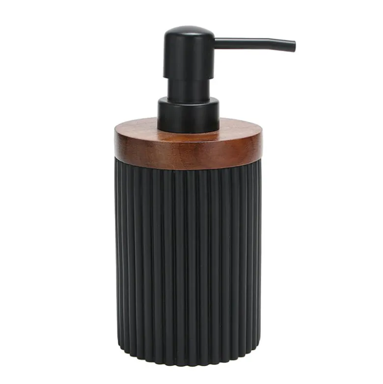 Distributeur a savon noir /bois
