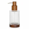 Distributeur a savon verre/bois