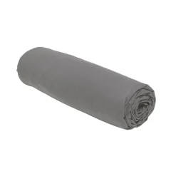 Drap housse 90x190 jersey gris f