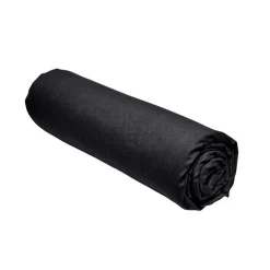Drap housse 140x190 jersey noir