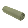 Drap housse 90x190 jersey vert