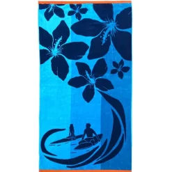 Drap plage velours jacquard