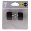 Embout bouchon d28 x2 - noir mat