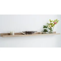 Etagere 80cm etroite effet chene