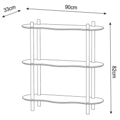Etagere vague blanche