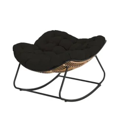 Fauteuil bascule tulum anthracit