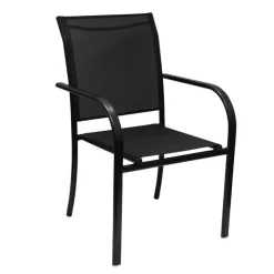 Fauteuil textilene pacha noir