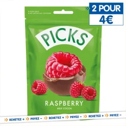 Framboise enrobee chocolat lait