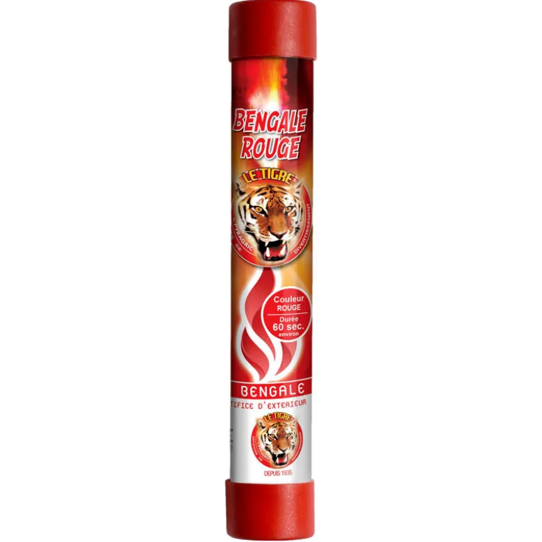 Fumigene bengale rouge