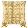 Galette de chaise motif grec dep