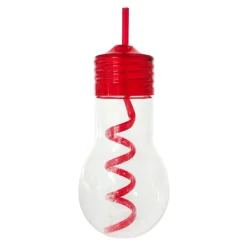 Gourde ampoule avec paille