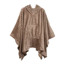 Hoody capuche embosse mokka