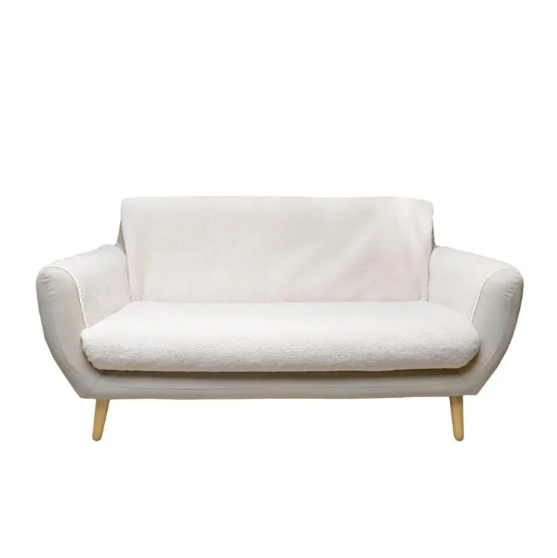 Housse de canape sherpa 2p beige