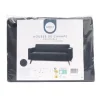 Housse de canape unie 3p noir