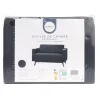 Housse de canape unie 2p noir
