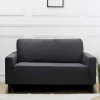 Housse de canape uni 2p gris ant