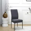 Housse de chaise uni taupe