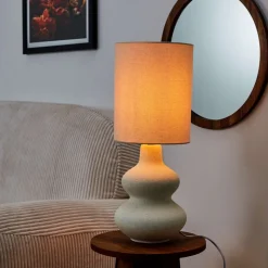 Lampe ceramique creme