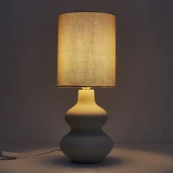 Lampe ceramique creme