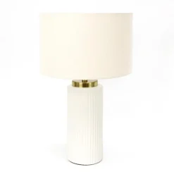 Lampe nervuree ceramique