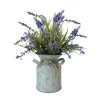 Lavande pot zinc
