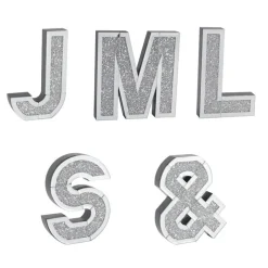 Lettre miroir strass