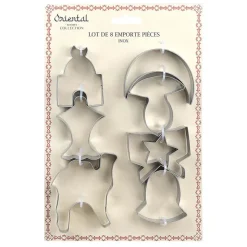 Lot de 8 emporte pieces oriental