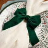Lot de 4 ronds de serviette vert
