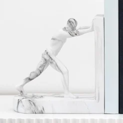 Lot de 2 serres livres statuette