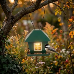 Mangeoire a oiseaux solaire
