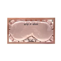 Masque yeux satin rose