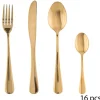 Menagere 16pcs inox or manche
