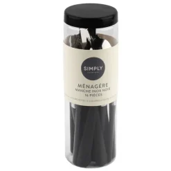 Menagere 16pcs noir en tube