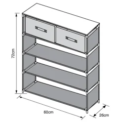 Meuble d appoint tiroirs+etagere