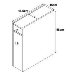 Meuble rangement wc