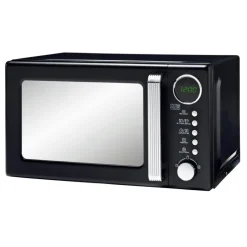 Micro ondes noir mat retro 700w
