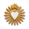 Miroir ex voto coeur or