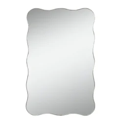 Miroir ondule chrome