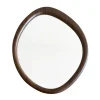 Miroir organique contour bois