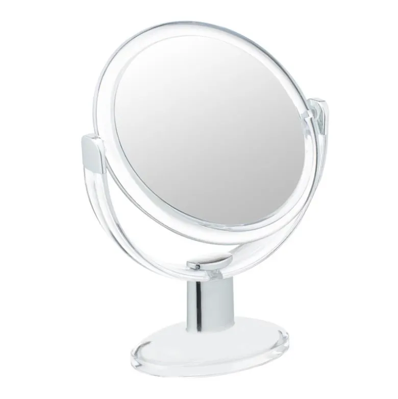 Miroir sur pied double face