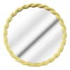 Miroir torsade jaune
