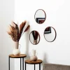 Miroir x3 toronto imitation bois