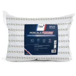 Oreiller coton percale 50x70