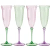 Pack de 4 flutes a champagne fle
