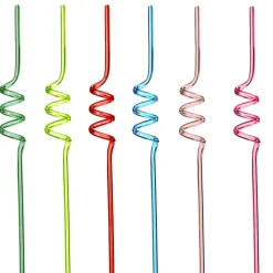 Paille tourbillon x6 plastique c
